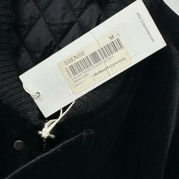Saturdays New York City Calvin Velvet Bomber Jacket